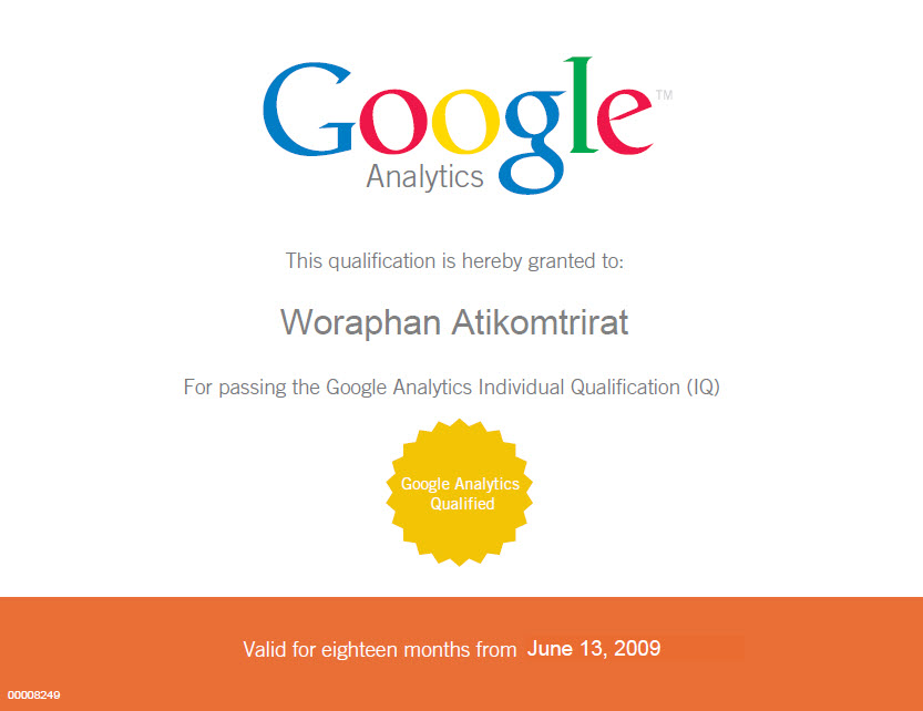 Google Analytics Individual Qualification